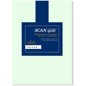 SCANquilt JERSEY ELASTIC LYCRA lepedő, mentazöld, 180×200 cm kép