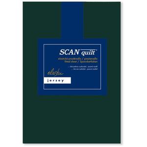SCANquilt JERSEY ELASTIC LYCRA lepedő, sötétzöld, 90×200 cm kép