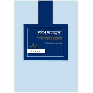 SCANquilt JERSEY ELASTIC LYCRA lepedő, világoskék, 160×200 cm kép