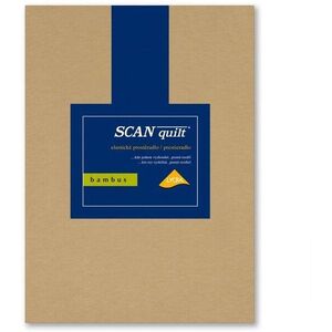 SCANquilt BAMBUS LYCRA lepedő, bézs, 90×200 cm kép