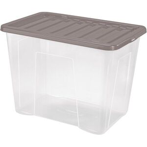 Heidrun Quasar tárolódoboz + fedél, 80 l, műanyag, 60 × 40 × 43 cm kép