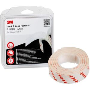 3M™ Hook & Loop™ tépőzáras rögzítő SJ352BWT, fehér, 2 x 25 mm x 1, 25 m bliszter csomagolásban kép