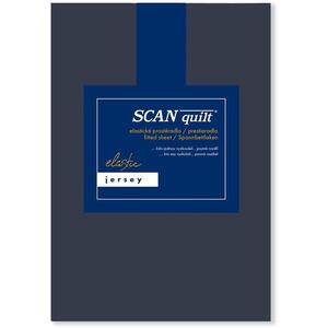 SCANquilt JERSEY ELASTIC LYCRA lepedő, sötétszürke, 180×200 cm kép