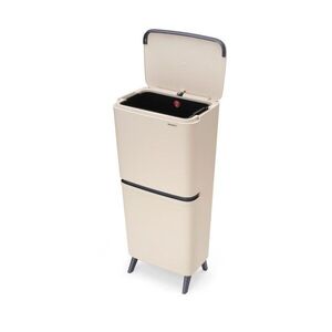 Világosszürke műanyag szelektív szemetes 20+25 l SortUp Recycle Hi – Brabantia kép