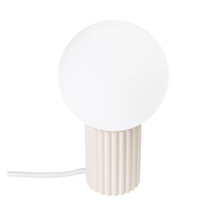 Krémszínű asztali lámpa üveg búrával (magasság 19 cm) Orbital – Sollux kép