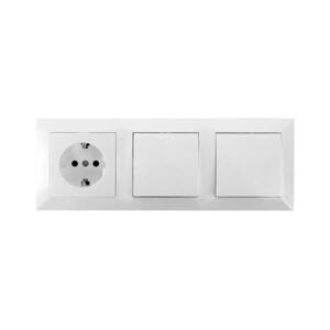B.V. - SZETT 2x falikapcsoló aljzattal 1x16A/250V SCHUKO B20101LVQ kép