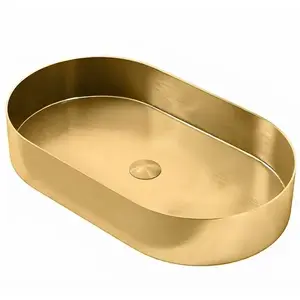 Mosdókagyló lapon Iron Oval gold kép