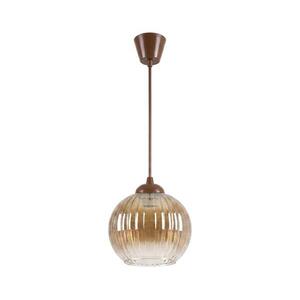 Brilagi - LED függőlámpa kábelen R GLASS 1xE27/60W/230V átm. 18 cm barna/füstös barna NSTK7482+TK8611A kép