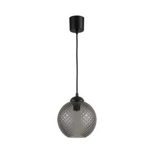 Brilagi - LED függőlámpa kábellel R GLASS 1xE27/60W/230V átm. 18 cm fekete/füstszürke NSTK7466+TK6439A kép