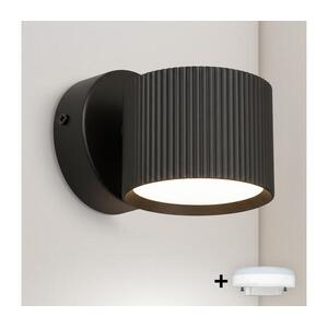 Brilagi - LED RGB dimmelhető fali spotlámpa STRIPY 1xGX53/14W/230V Wi-Fi Tuya fekete BG2847+IM1490 kép