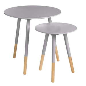 Kerek tárolóasztal szett 2 db-os ø 48 cm Viborg – Premier Housewares kép
