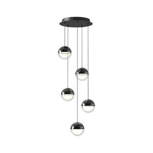 Viokef Lighting LED csillár zsinóron ZIREA LED/30W/230V fekete 4329900 kép