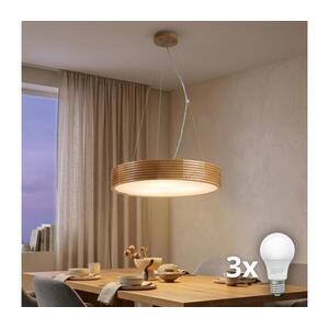 Brilagi - LED csillár kábellel CARVALHO MODERN 3xE27/60W/230V tölgy átm. 47, 5 cm 8590828039365 kép