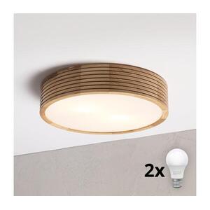Brilagi - LED mennyezeti lámpa CARVALHO MODERN 2xE27/60W/230V átm. 37, 5 cm tölgy 8590828039341 kép