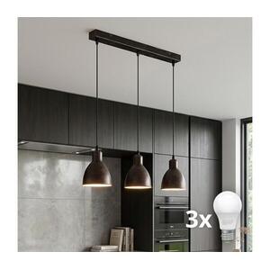 Brilagi - kábeles LED csillár RIDDY 3xE27/60W/230V réz/patina 8590828039211 kép