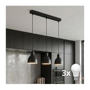 Brilagi - LED csillár kábelen RIDDY 3xE27/60W/230V fekete 8590828039198 kép