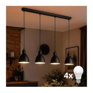 Brilagi - RIDDY LED csillár kábellel 4xE27/60W/230V fekete 8590828039204 kép