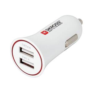 SKROSS DC27 autós töltő 2xUSB 3400mA 12-24V 5V DC27 kép