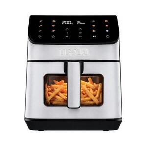 TESLA Electronics AirCook - Forrólevegős fritőz 6, 5 l 2100W/230V krómozott/fekete AIRCKQD65XXLBLK kép