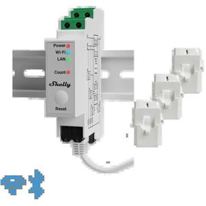 Shelly Pro 3EM 120 A, fogyasztásmérő 3 bilinccsel, WiFi, LAN, Matter kép