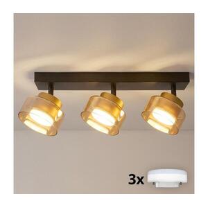 Brilagi - Dimmelhető RGB LED spotlámpa AURA LUX 3xGX53/14W/230V Wi-Fi Tuya fekete/arany BG3452+3xIM1490 kép