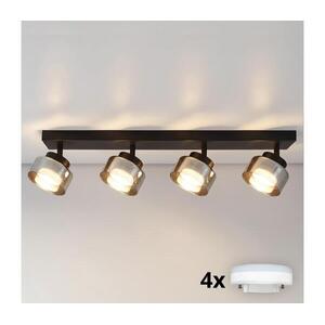 Brilagi - LED RGB fényerőszabályozható spotlámpa AURA LUX 4xGX53/14W/230V Wi‑Fi Tuya fekete/füstszínű BG3453+4xIM1490 kép