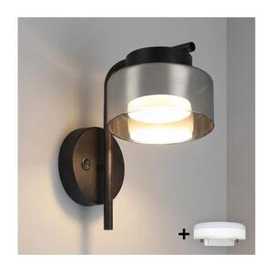 Brilagi - RGB LED dimmelhető fali lámpa AURA LUX 1xGX53/14W/230V Wi‑Fi Tuya fekete/füstszínű BG3455+IM1490 kép