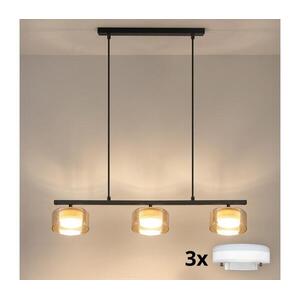 Brilagi - LED RGB dimmelhető csillár AURA LUX 3xGX53/14W/230V Wi-Fi Tuya fekete/arany BG3466+3xIM1490 kép