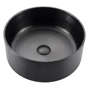 Mosdókagyló lapon Iron Round black kép