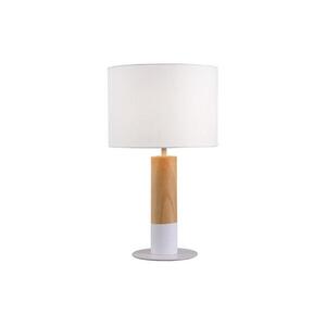 Viokef Lighting CARROL asztali lámpa 1xE27/40W/230V fehér/barna 4305700 kép