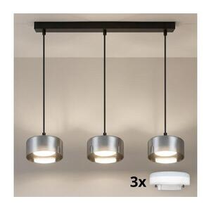 Brilagi - LED RGB dimmelhető csillár AURA LUX 3xGX53/14W/230V Wi-Fi Tuya fekete/füstszínű BG3463+3xIM1490 kép