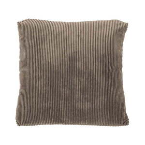 Ribbed barna pamut díszpárna, 40 x 40 cm - Tiseco Home Studio kép