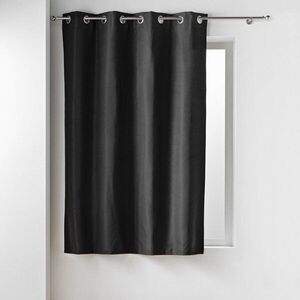 Fekete mikroszálas termo-dimout (részleges sötétítő) függöny 135x180 cm Micropolar – douceur d'intérieur kép
