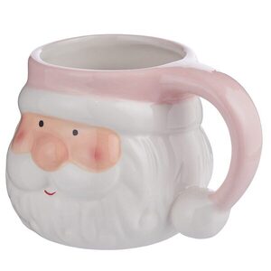SANTA kerámia bögre, Mikulás 400ml , rózsaszín kép