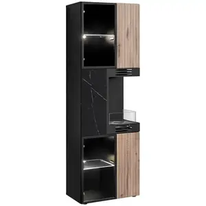 Vitrin Cannes Cs Wsw-K Black/Viking/Marble Black kép