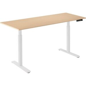 AlzaErgo Table ET2 fehér + asztallap 160×80 cm laminált nyír kép