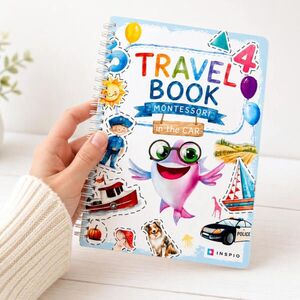 Montessori TRAVEL BOOK utazáshoz – 15 oldalnyi szórakozás az INSPIO-tól kép