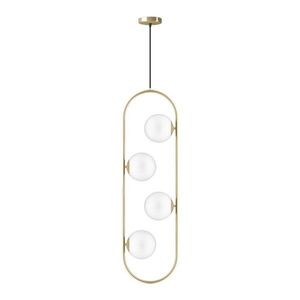Aranyszínű függőlámpa üveg búrával Club – Squid Lighting kép