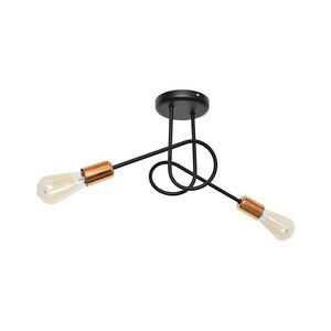 Csillár OXFORD 2xE27/15W/230V fekete W-2016/2 BK+BR/H kép