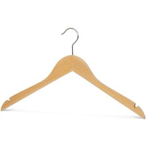 MAWA Fából készült ergonomikus vállfa, Business, természetes, bevágással kép