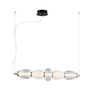 Viokef Lighting LED csillár kábelen SHINY LED/23W/230V fehér/arany 4304000 kép