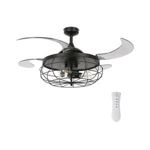 FANAWAY 212920 - LED Mennyezeti látor INDUSTRI 3xE27/4W/230V fekete + távirányító 212920 kép