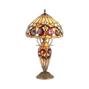 Prezent - Asztali lámpa TIFFANY 2xE27/60W + 1xE14/7W/230V kép