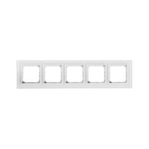 Ospel - SONATA üvegkeret, 5 modul, matt fehér R-5RGC/78/00 kép