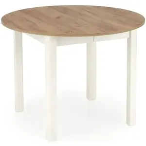 Asztall Ringo 102x142 lap/mdf – tölgy craft/fehér kép