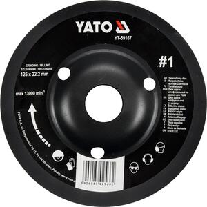 YATO Rotációs ráspoly, durva, 125 mm, 1. típus kép