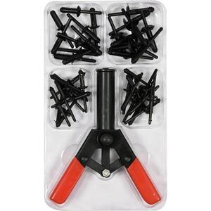 YATO kézi szegecselő 165 mm, műanyag szegecsek 5;6, 3;6, 6 mm 41 db kép