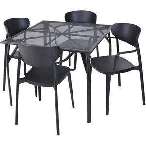 ROJAPLAST ZWMT-90 kerti bútorszett: 1 db kerti asztal + 4 db MARE ARMCHAIR kerti szék kép