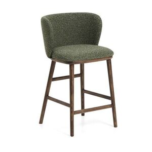 Sötétzöld kárpitozott bárszék (ülésmagasság 65 cm) Ciselia – Kave Home kép
