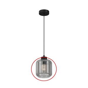 Csereüveg a SOMBRA E27 csillárhoz, átmérő 16 cm, füstszürke PLM9371 kép